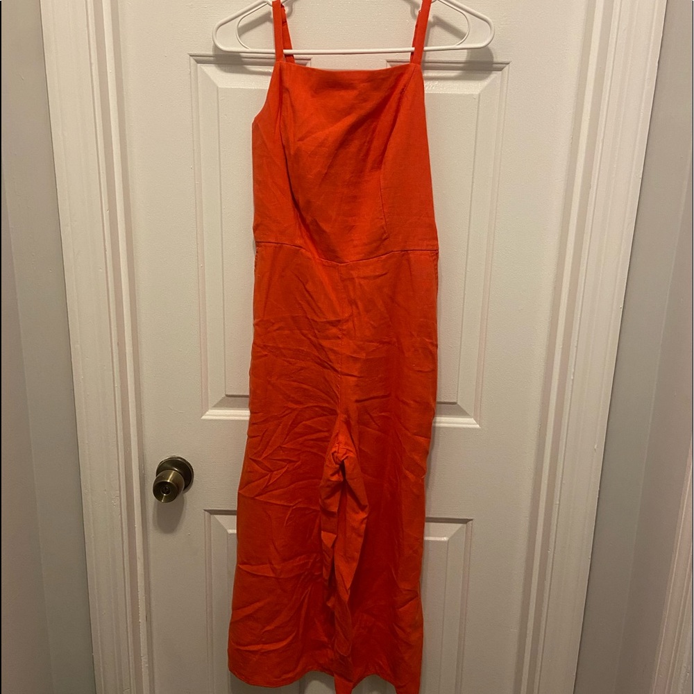 Orange old navy one piece romper size XS